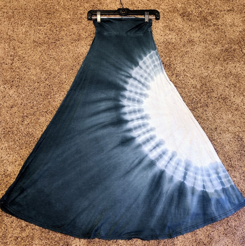 Long Tie Dye Skirt